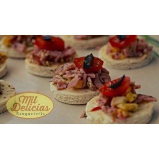 100 Mini Pizzas de coctel