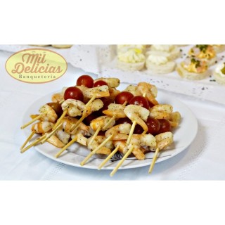 25 Brochetas de Camarón